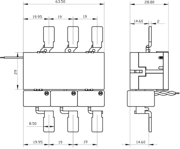 EAQ-80A  80A Magnetic Latching Relay