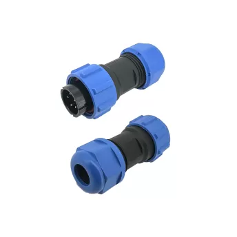 IP68 W17 CONN, Male Plug for cable, Solder:RHTOY17A1
