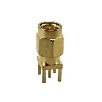 PCB Mount SMA Connector (Plug, Male,50&Omega;) ：RHTAYMA021