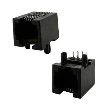 RJ12-6P6C Jack:RHTLY02-6P6C