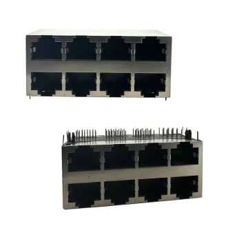 RJ45-8P8c 2x4 Jack:RHTLY02-8P8C 2X4