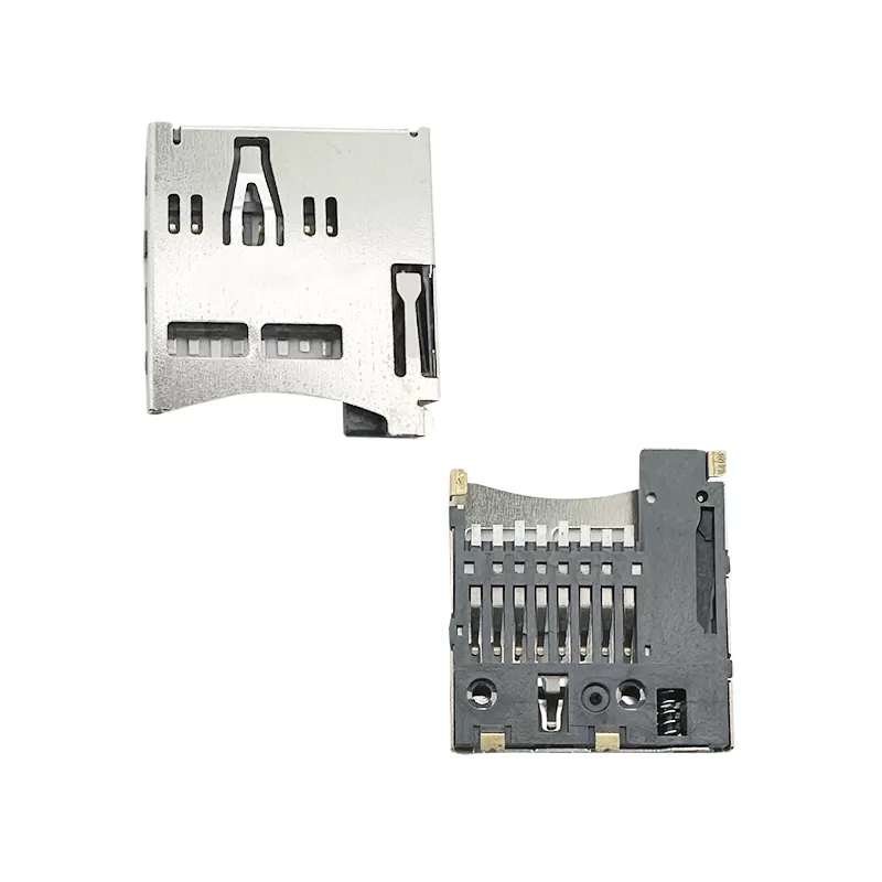 Micro SD card connector push push,H1.85mm,Normally closed ：RHTAY20F-001