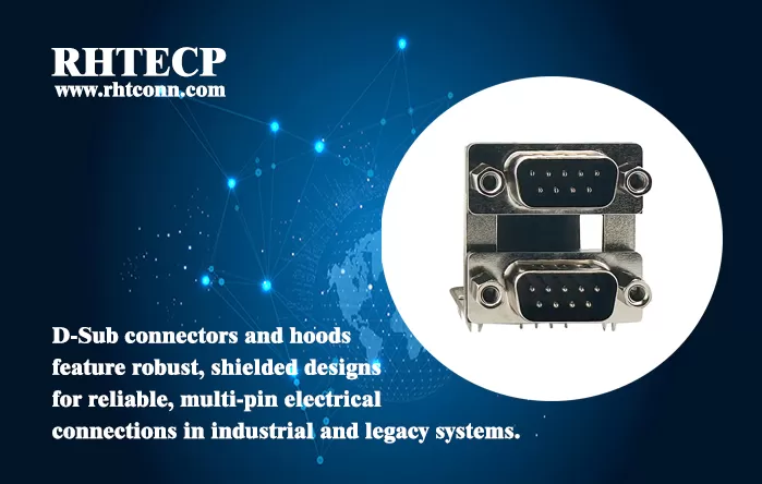 Power Your Connections with RHT D-Sub Connectors & D-SUB Hoods